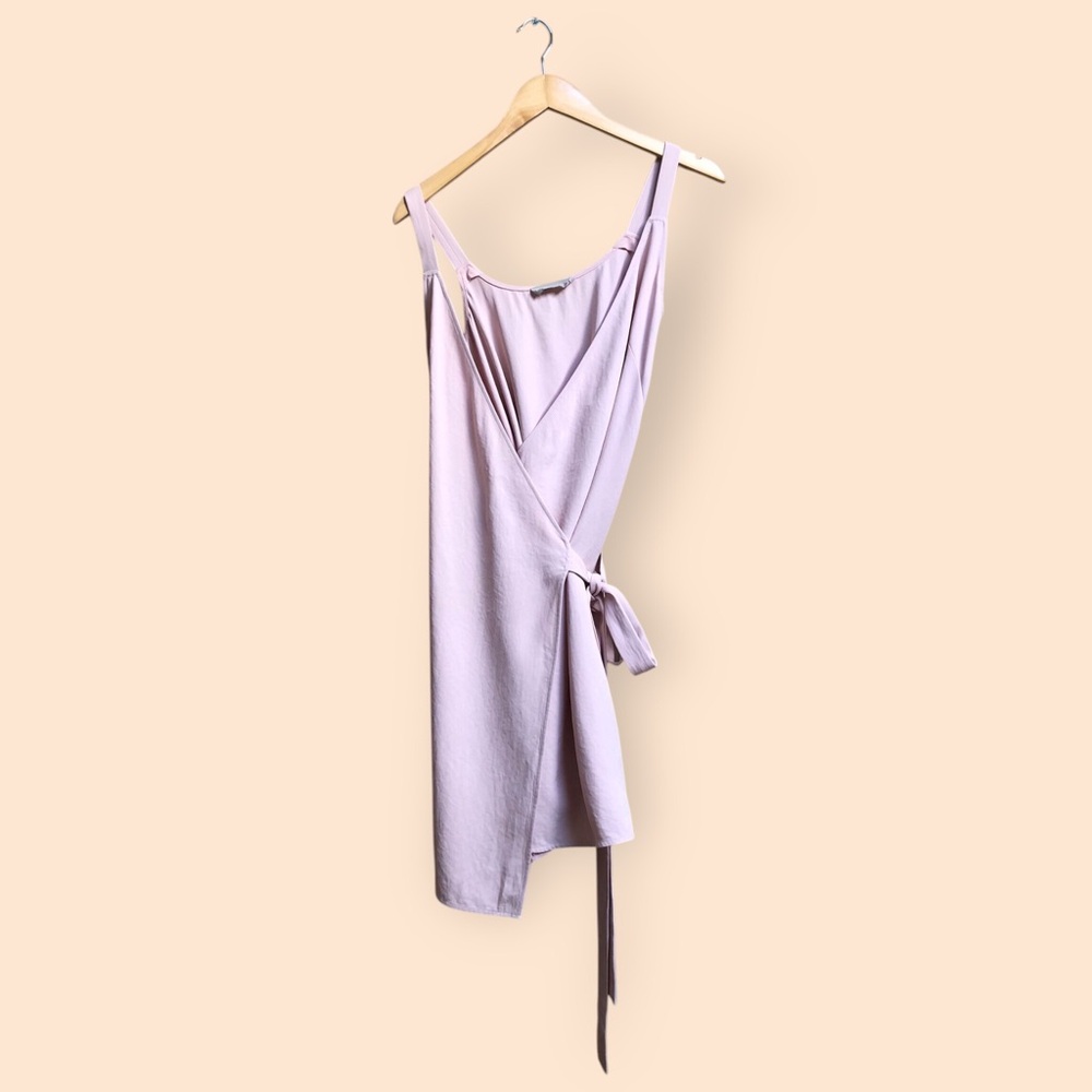 Everlane Women’s Pink Japanese Go Weave Tank MIDI Wrap Dress Pastel Women’s 2 - Picture 3 of 16